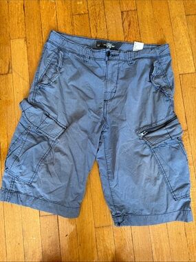 H&M Blue Men's Cargo Shorts with Zip Pocket